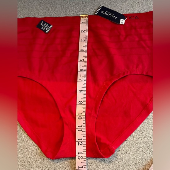 Nautica Intimates Red High Waisted Brief Underwear Size 3X - Picture 7 of 9